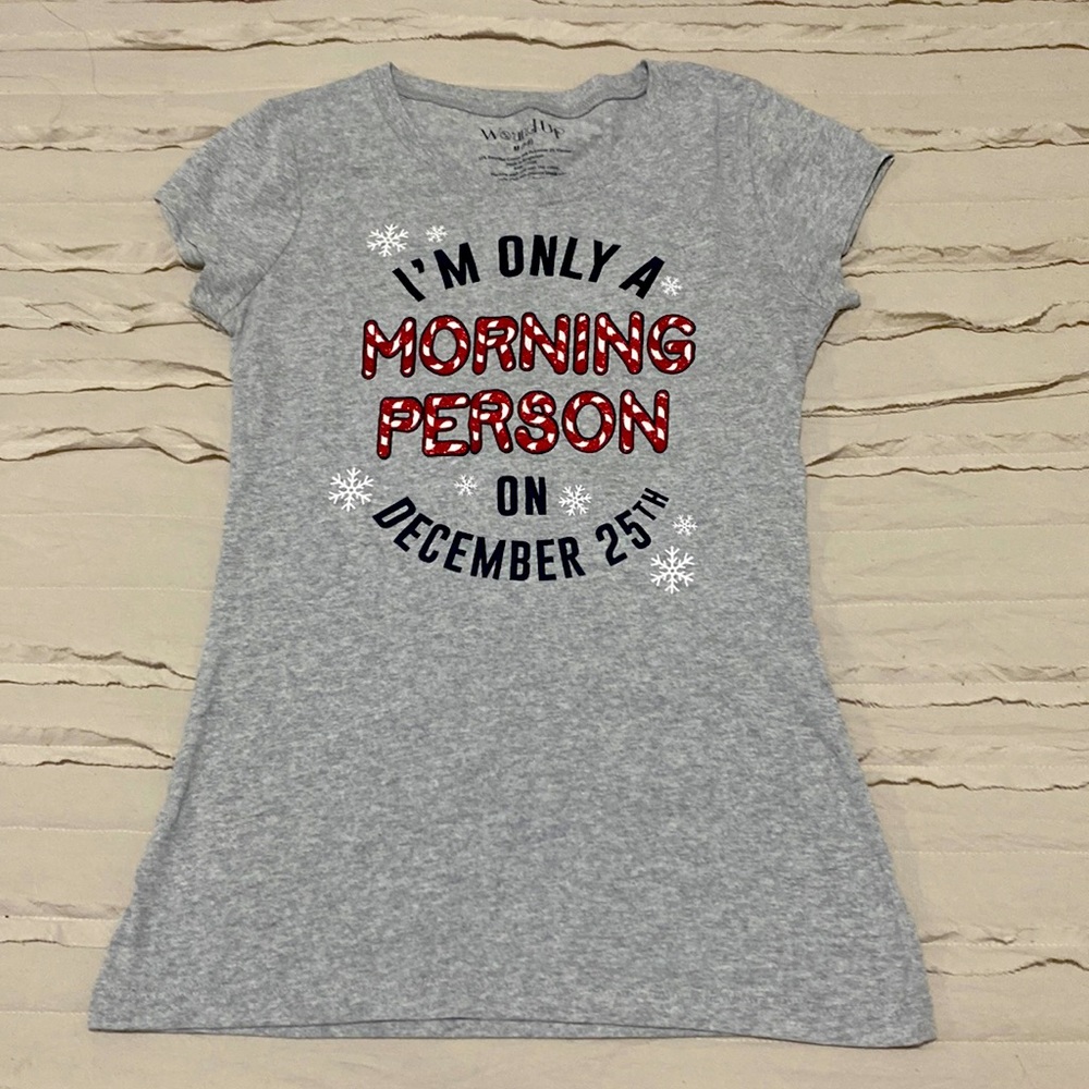 Wound up christmas theme tee